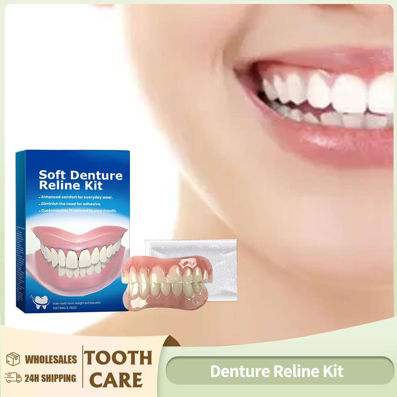 Denture Reline Kit Silicone Li - Teeth Whitening Kit recension och pris