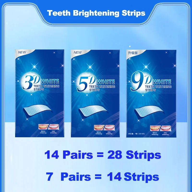 3D/5D/9D Teeth Whitening Strip - Teeth Whitening Kit recension och pris