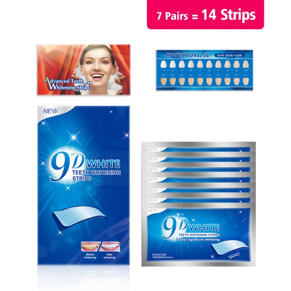 3D/5D/9D Teeth Whitening Strip - Teeth Whitening Kit recension och pris
